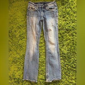 Y2K rhinestone Blue Women's Jeans‎